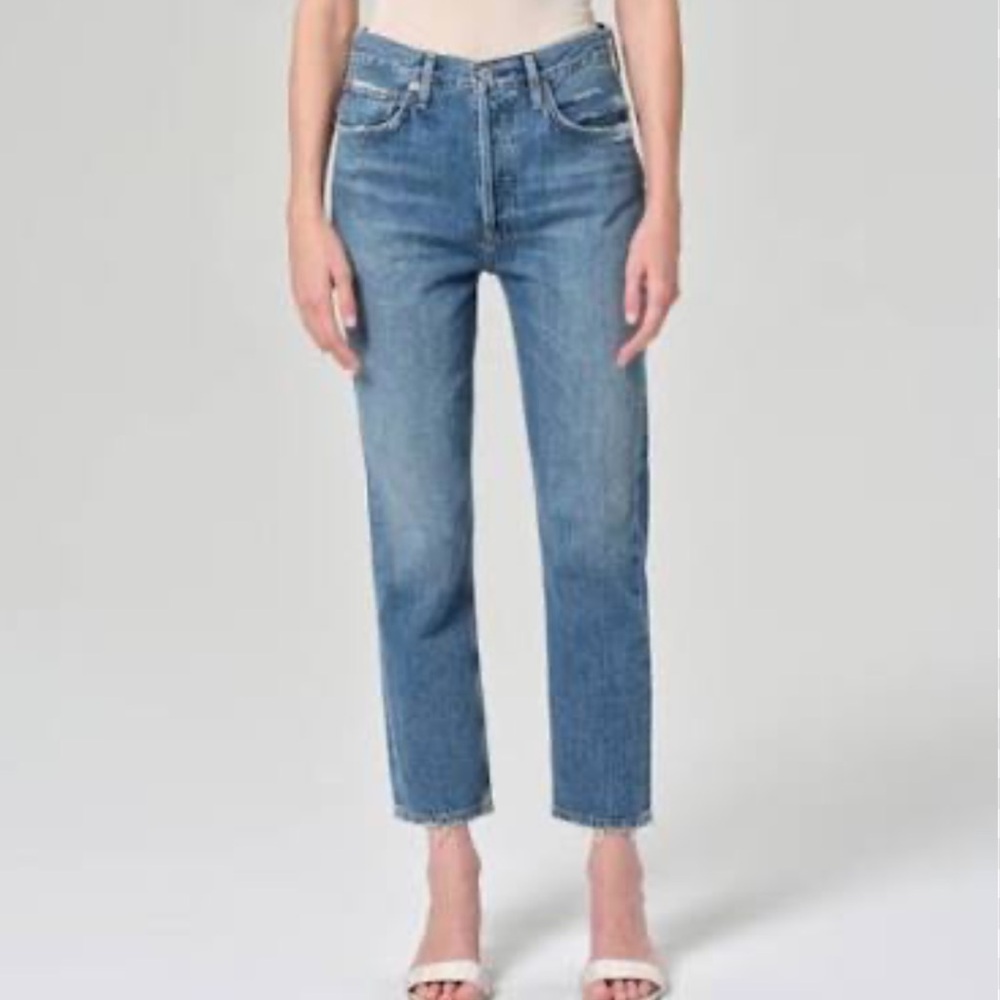 AGOLDE • RILEY HIGH RISE STRAIGHT CROP